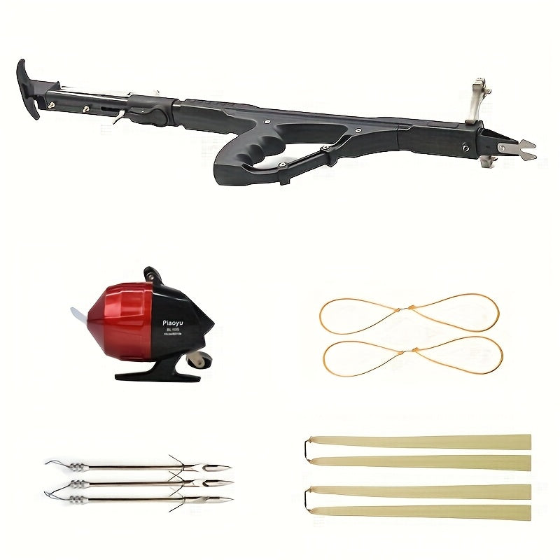 1 Set Fishing Slingshot, Telescopic Rod Slingshots for Adults, Multifunctional Slingshot with Rubber Band - lakescouleeoutdoors