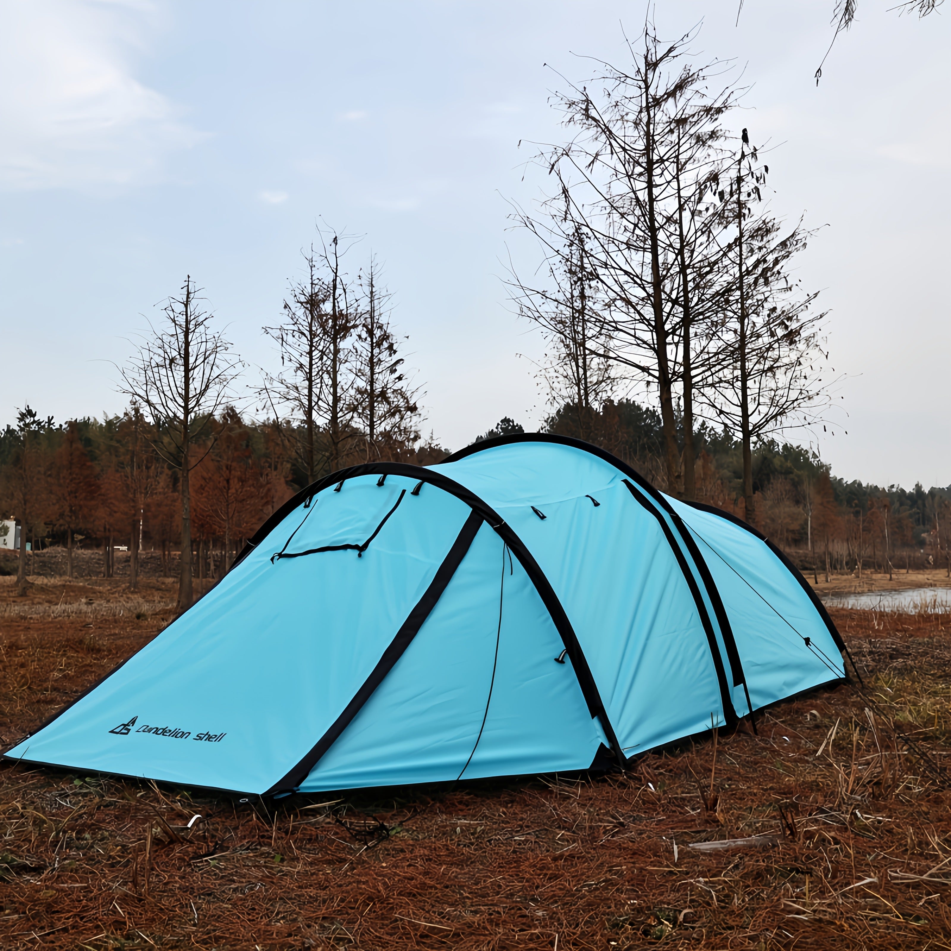 1-2 Person 4-Season Backpacking Tent with Stove Jack - lakescouleeoutdoors