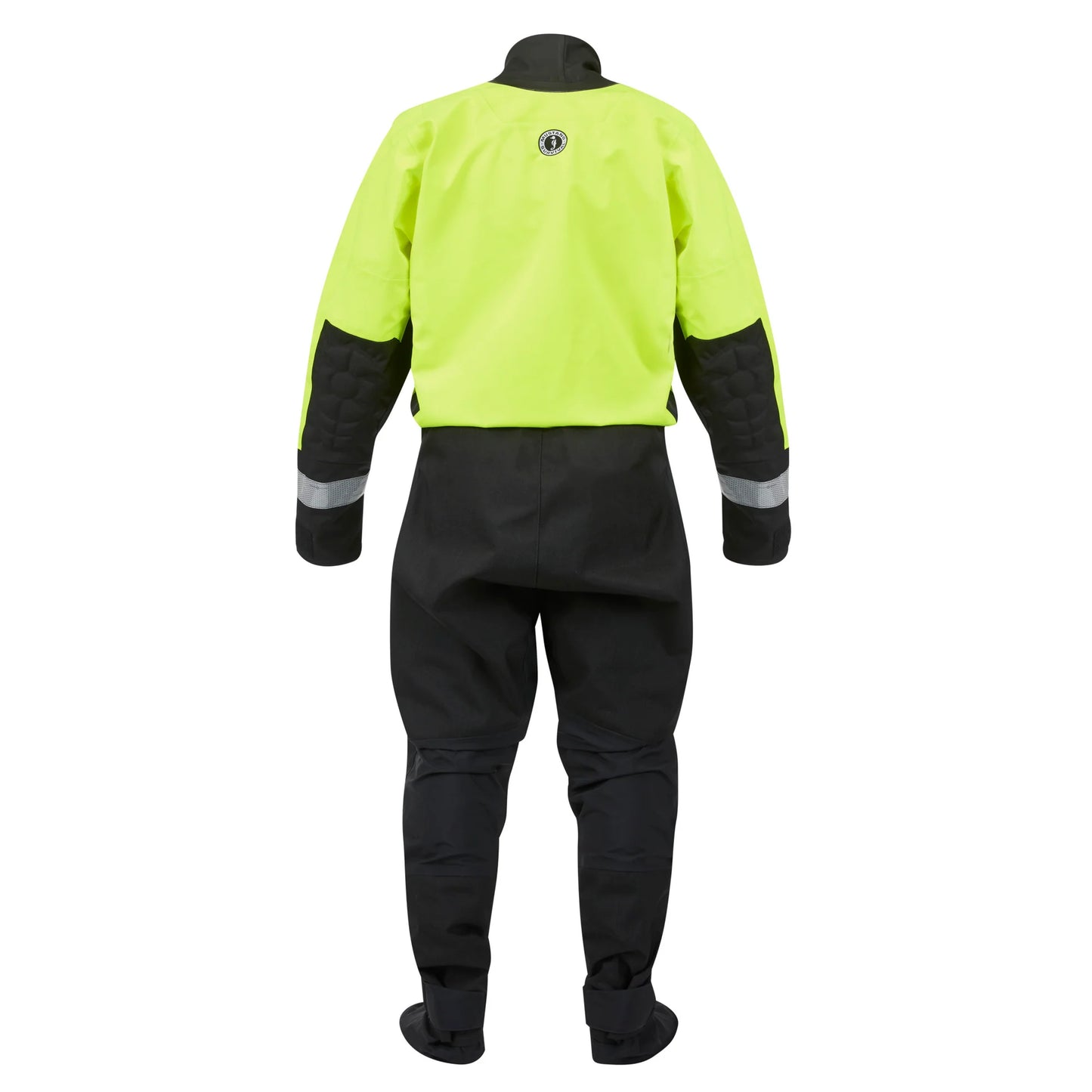 Mustang MSD576 Water Rescue Dry Suit - Fluorescent Yellow Green-Black - Large - lakescouleeoutdoors