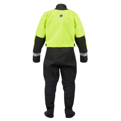 Mustang MSD576 Water Rescue Dry Suit - Fluorescent Yellow Green-Black - Large - lakescouleeoutdoors