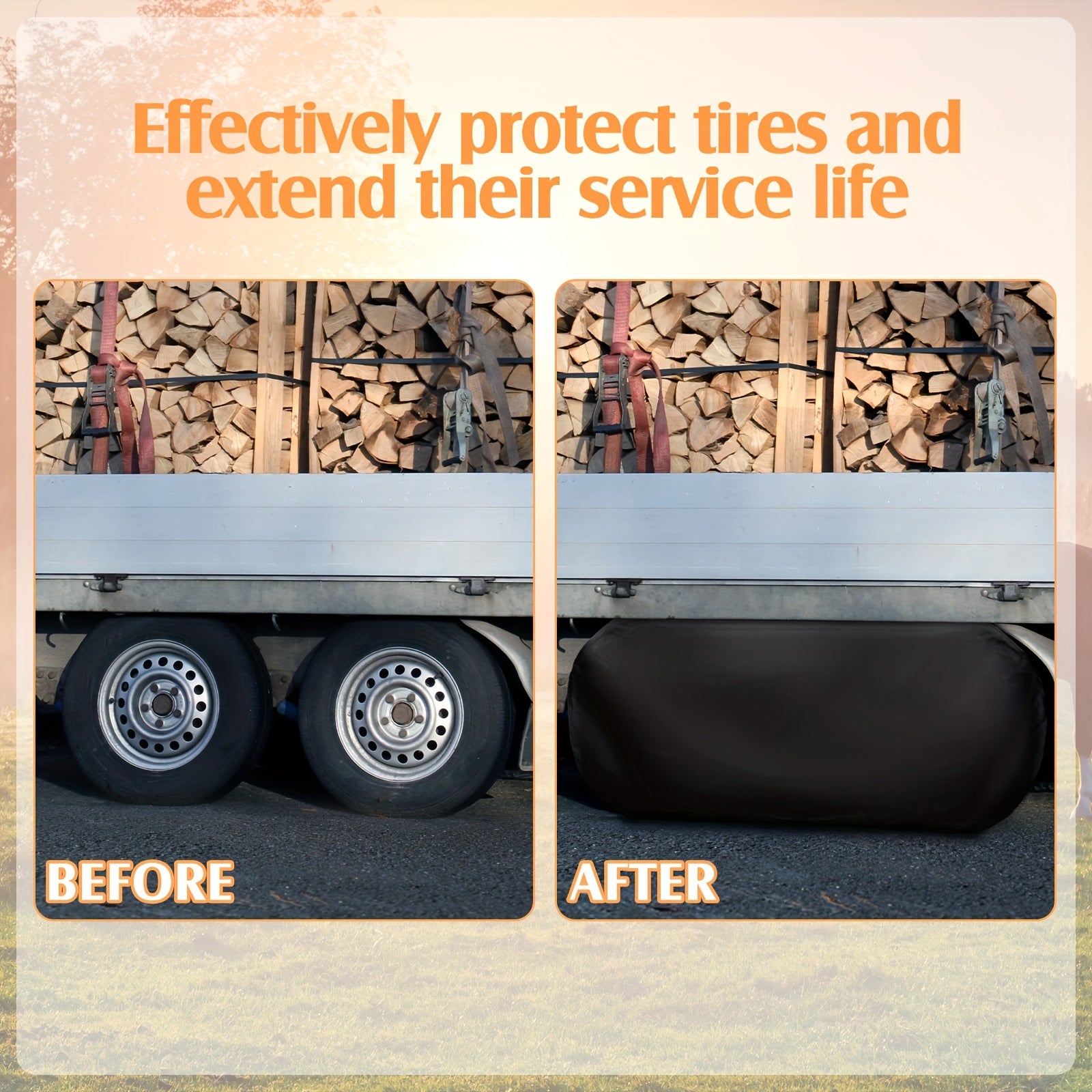 2-piece Tire Cover - lakescouleeoutdoors