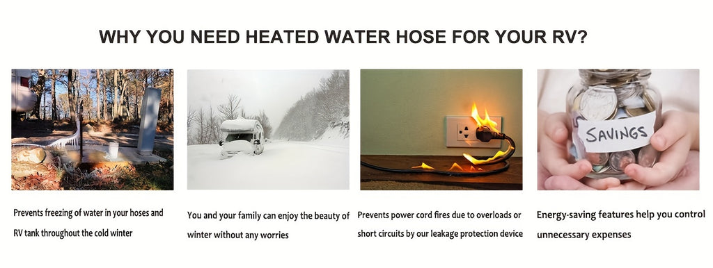 RV Fresh Water Hose Heated - lakescouleeoutdoors