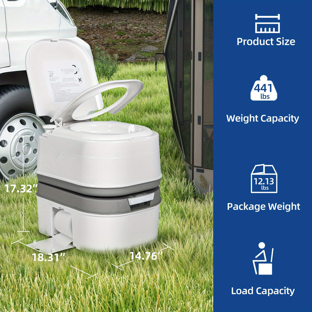Portable 6.34 Gallon Camping Toilet - lakescouleeoutdoors